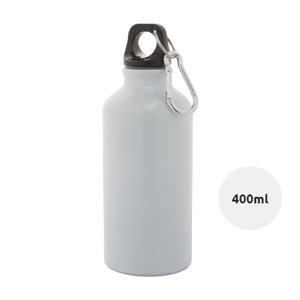 Borraccia in alluminio con moschettone da 400ml