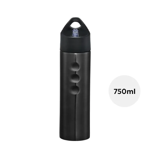 Borraccia sportiva in acciaio inox da 750 ml con coperchio scorrevole