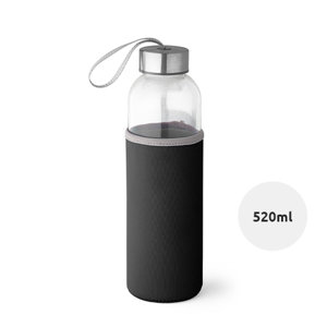 Borraccia in vetro da 520 ml con copertura colorata
