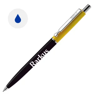 Penna a sfera in plastica con stampa fino a 270 gradi della clip e refill blu