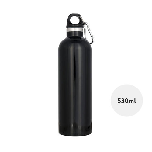 Borraccia con isolamento sottovuoto da 530 ml e moschettone