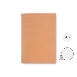 Block notes A6 in carta riciclata con 80 fogli neutri