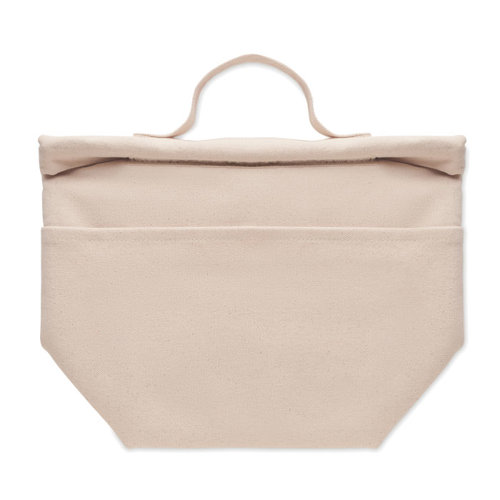 Borsa termica in cotone e poliestere riciclato con chiusura a strappo 18X14X30cm