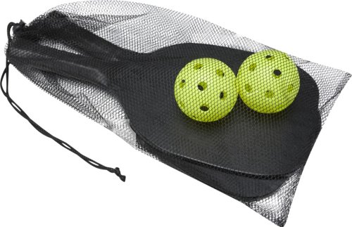 Set di racchette in legno di pioppo con due palline in plastica