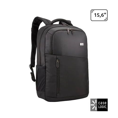 Zaino porta pc Case Logic da 15.6” in poliestere con tasca organizzativa frontale e doppie tasche laterali espandibili
