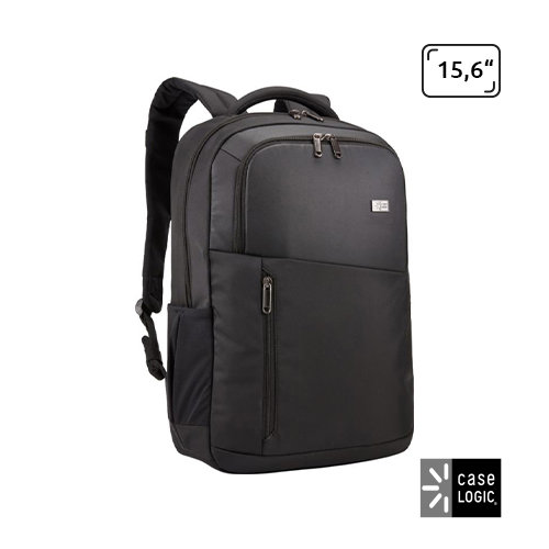 Zaino porta pc Case Logic da 15.6” in poliestere con tasca organizzativa frontale e doppie tasche laterali espandibili