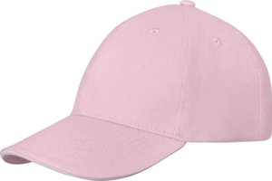 Cappellino in cotone a 6 pannelli con visiera a sandwich