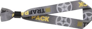 Braccialetto da festival in RPET con chiusura non rimovibile personalizzabile su entrambi i lati 330x15mm