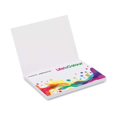 Blocco di foglietti adesivi bianchi con Copertina personalizzati