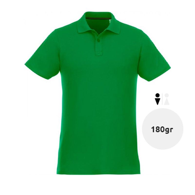 Maglietta polo da uomo colori assortiti in tessuto piqué a maniche corte taglio regolare 100% cotone 180gr