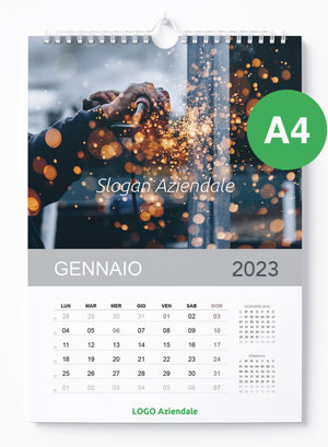 Calendario Personalizzato da Parete A4