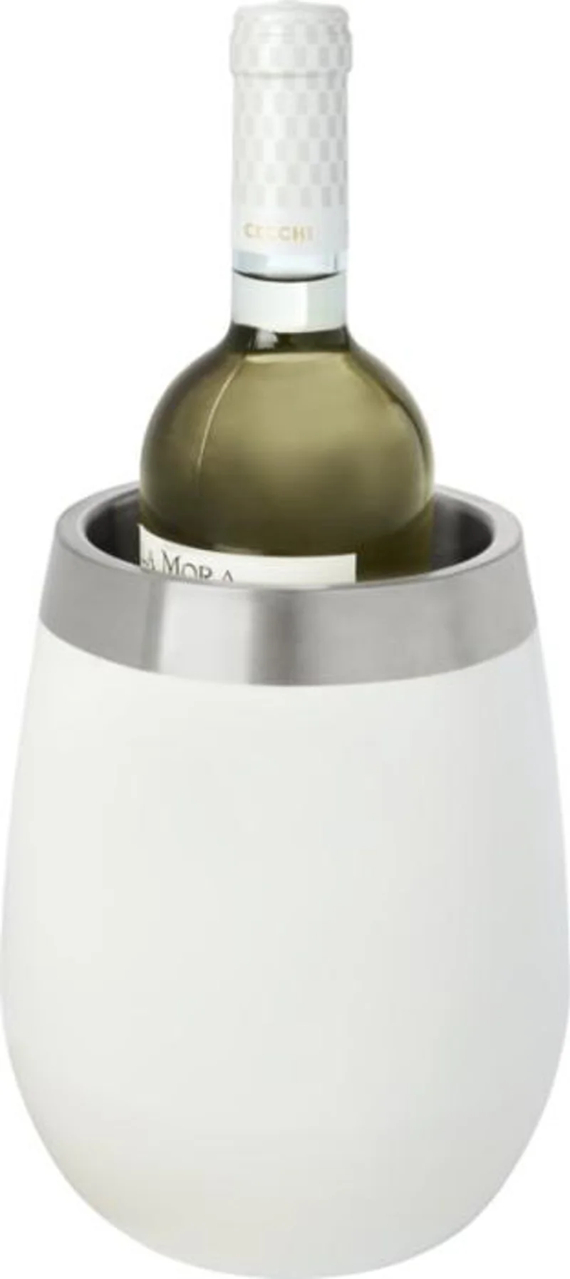 Refrigeratore per vino in acciaio inossidabile a doppia parete con strato esterno colorato