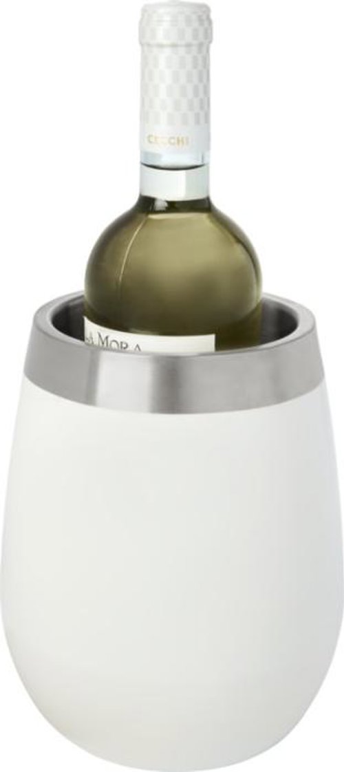 Refrigeratore per vino in acciaio inossidabile a doppia parete con strato esterno colorato