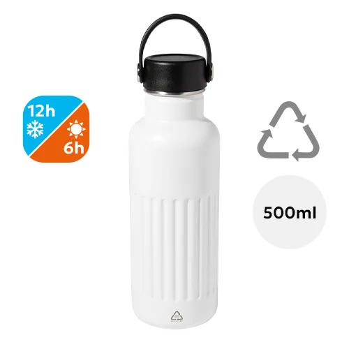 Borraccia in acciaio inox a doppia parete da 500ml