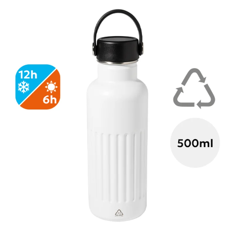 Borraccia in acciaio inox a doppia parete da 500ml