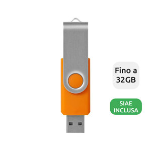 Chiavetta USB in plastica e alluminio in vari colori da 1GB a 32GB