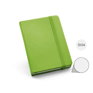 Block Notes tascabile con copertina rigida in similpelle e fogli neutri 90x140 mm