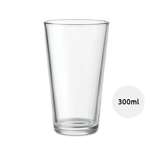 Bicchiere conico in vetro da 300ml