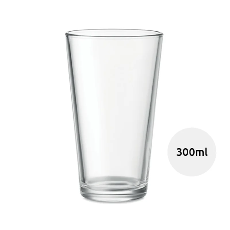 Bicchiere conico in vetro da 300ml