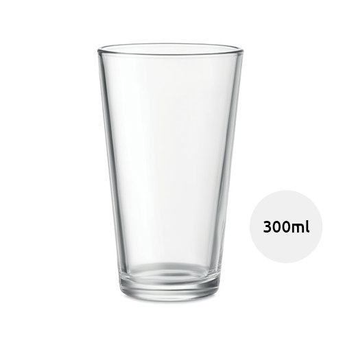 Bicchiere conico in vetro da 300ml