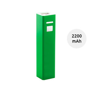 Power bank portatile in alluminio disponibile in vari colori da 2200mAh