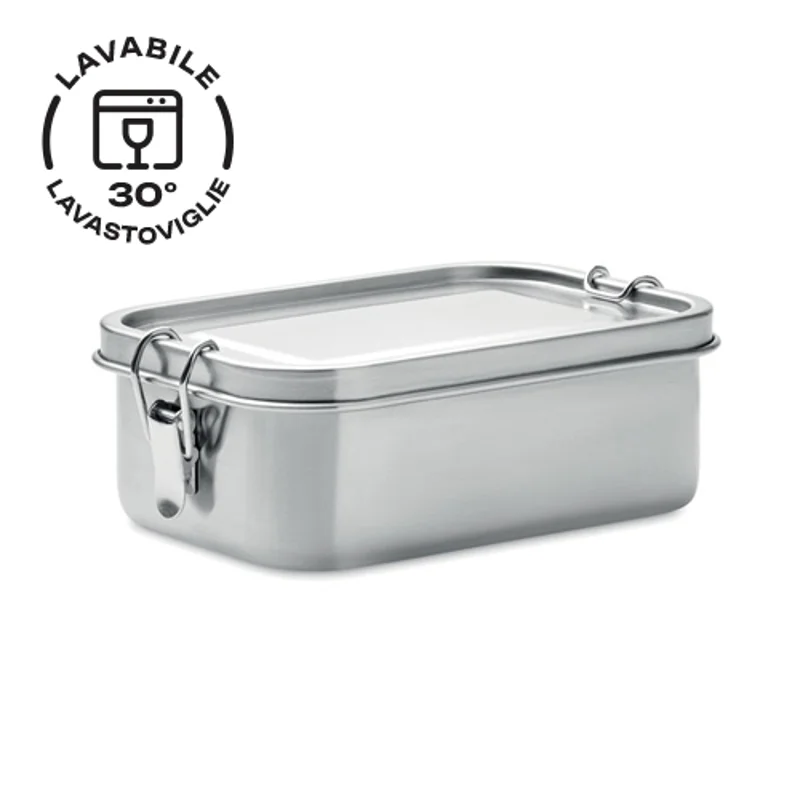 Porta pranzo in acciaio inox con chiusura rinforzata da 750ml