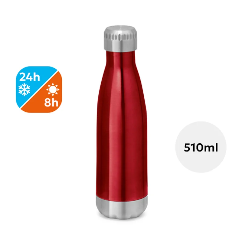 Borraccia termica in acciaio inox con doppio corpo ad isolamento termico 510ml
