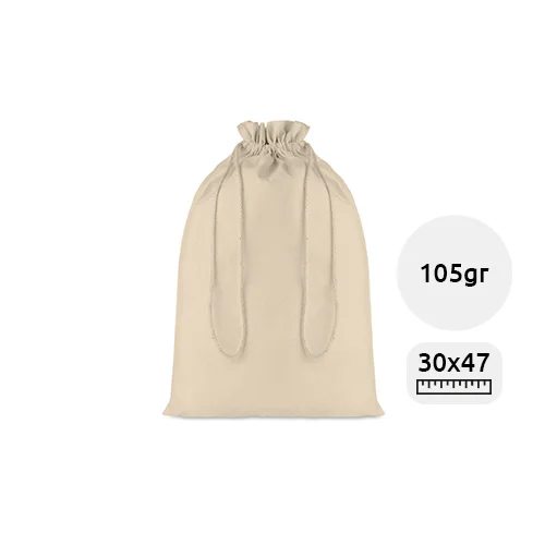 Sacca Grande in cotone in colore naturale da 105gr 30X47cm