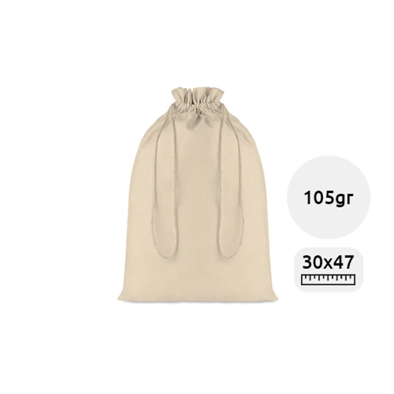 Sacca Grande in cotone in colore naturale da 105gr 30X47cm