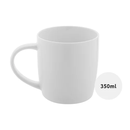 Tazza in porcellana bianca alta qualità 350ml 80×90mm