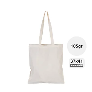 Shopper leggera in Cotone con manici lunghi da 105gr 37x41cm
