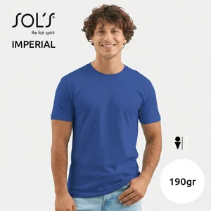T-shirt SOL'S IMPERIAL da uomo colori assortiti a girocollo taglio regolare 100% cotone 190gr