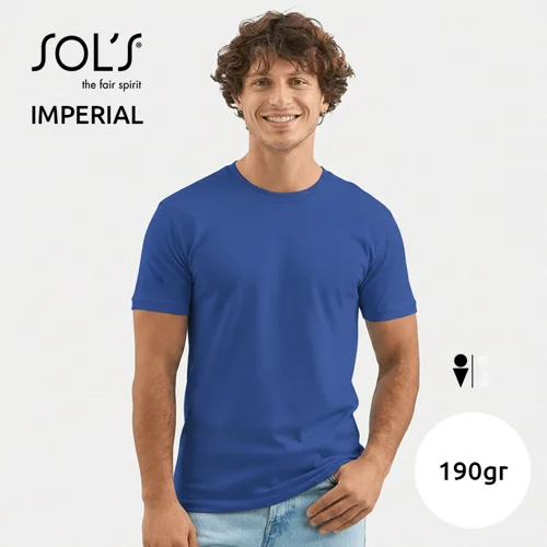 T-shirt SOL'S IMPERIAL da uomo colori assortiti a girocollo taglio regolare 100% cotone 190gr