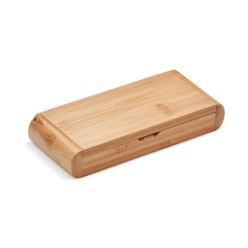 Coltello e cavatappi da cameriere in acciaio inox in confezione regalo in bambù