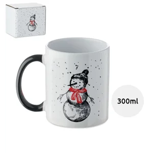 Tazza in ceramica a tema natalizio da 300ml con confezione regalo in coordinato