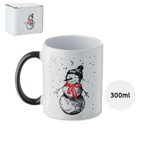 Tazza in ceramica a tema natalizio da 300ml con confezione regalo in coordinato