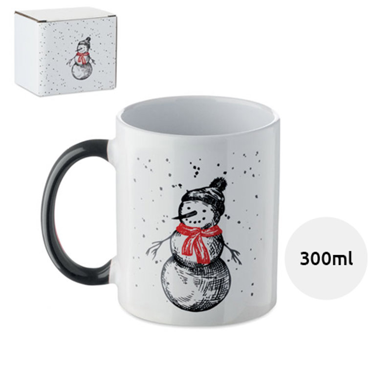 Tazza in ceramica a tema natalizio da 300ml con confezione regalo in coordinato