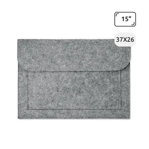 Cartella in feltro porta pc da 15" con tasca frontale 37x26cm