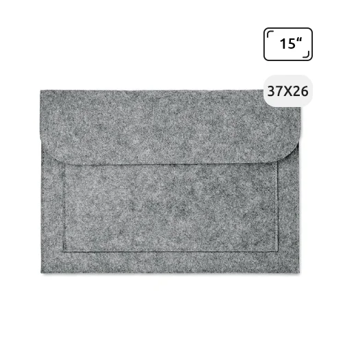 Cartella in feltro porta pc da 15" con tasca frontale 37x26cm