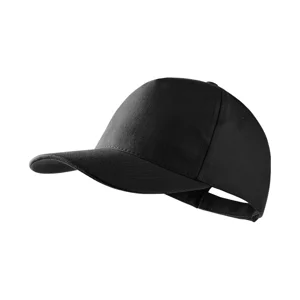 Cappello in cotone pettinato a 5 pannelli con chiusura in velcro 