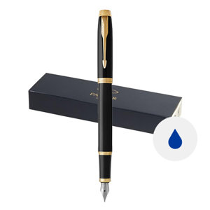 Penna stilografica Parker in alluminio disponibile in vari colori con cappuccio in confezione regalo e refill blu