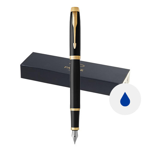 Penna stilografica Parker in alluminio disponibile in vari colori con cappuccio in confezione regalo e refill blu