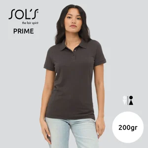 Maglietta polo SOL'S PRIME da donna in tessuto poliestere e cotone resistente e rinforzato da 200gr