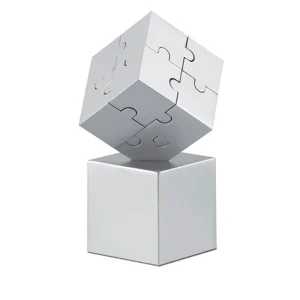 Puzzle 3D in metallo da 8 pezzi