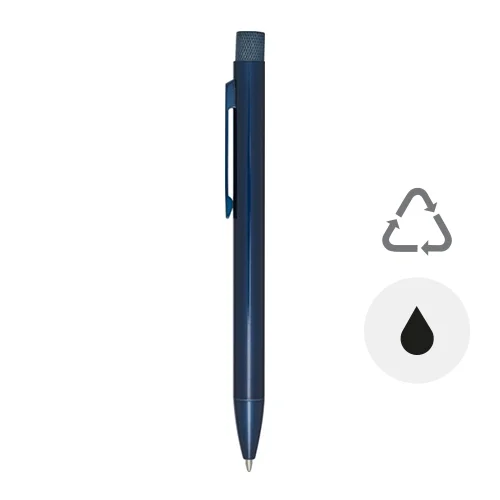 Penna a sfera in ottone riciclato in una confezione regalo refill nero