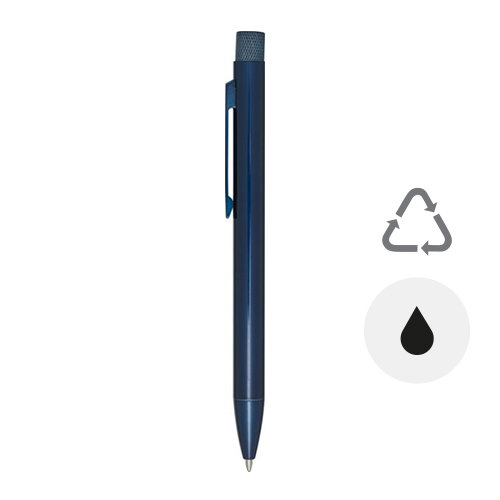 Penna a sfera in ottone riciclato in una confezione regalo refill nero