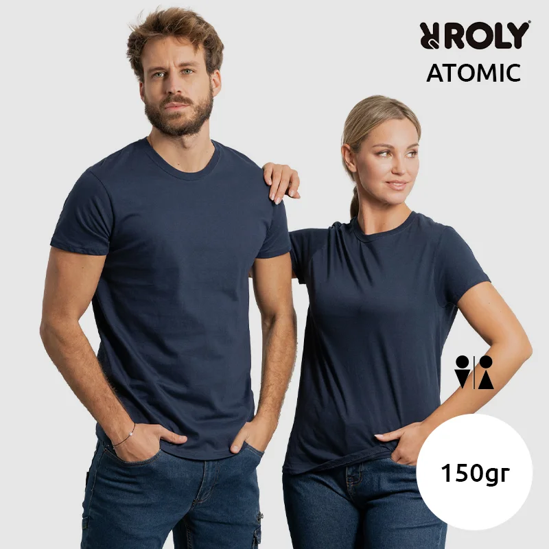 T-shirt ROLY ATOMIC unisex marchio 100% cotone a maniche corte e a girocollo da 150gr