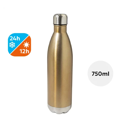 Borraccia termica in acciaio inox a doppia parete con isolamento in rame da 750ml
