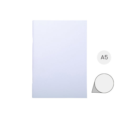 Block note A5 con 32 fogli bianchi e copertina in carta personalizzabile