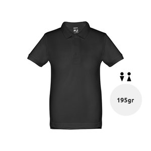 Maglietta polo da bambino unisex colori assortiti a maniche corte 100% cotone 195gr